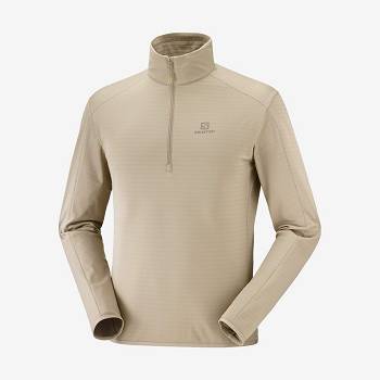 Salomon ESSENTIAL LIGHTWARM Men's Hoodie Beige | AU-L2439