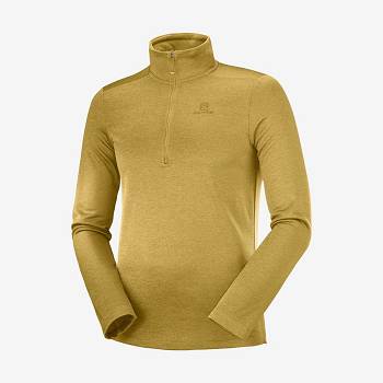 Salomon ESSENTIAL LIGHTWARM SEAMLESS Men's Hoodie Yellow | AU-L1011