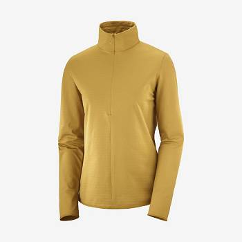 Salomon ESSENTIAL LIGHTWARM Women's Hoodie Yellow | AU-W1340