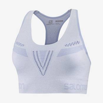 Salomon ESSENTIAL MOVE ON SEAMLESS Women's Sports Bras Purple | AU-A2606