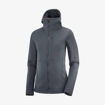 Salomon ESSENTIAL XWARM Women's Hoodie Black | AU-M2336