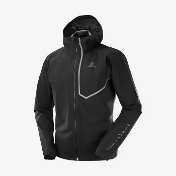 Salomon Jackets BONATTI TRAIL Men's Softshell Jackets Black | AU-S1359