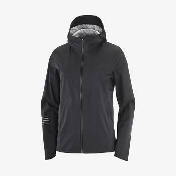 Salomon Jackets BONATTI WATERPROOF Women's Softshell Jackets Black | AU-A1941