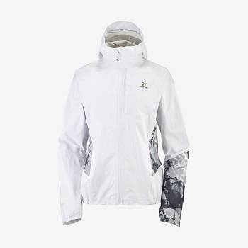 Salomon Jackets BONATTI WATERPROOF Women's Softshell Jackets White | AU-M1237