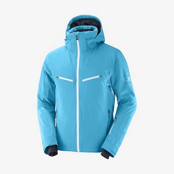 Salomon Jackets BRILLIANT Men's Softshell Jackets Blue | AU-N2170