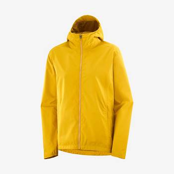 Salomon Jackets COMET WP JKT W Women's Softshell Jackets Yellow | AU-M1839