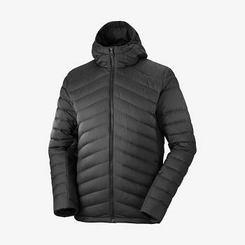 Salomon Jackets ESSENTIAL XWARM DOWN Men's Softshell Jackets Black | AU-A1773