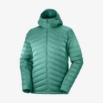 Salomon Jackets ESSENTIAL XWARM DOWN Men's Softshell Jackets Green | AU-L1060