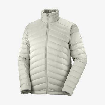 Salomon Jackets ESSENTIAL XWARM DOWN Men's Softshell Jackets Grey | AU-L1375