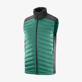 Salomon Jackets ESSENTIAL XWARM DOWN Men's Softshell Jackets Green | AU-N1477