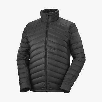 Salomon Jackets ESSENTIAL XWARM DOWN Men's Softshell Jackets Black | AU-S2465