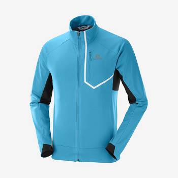 Salomon Jackets GORE-TEX INFINIUM™ WINDSTOPPER® PRO Men's Softshell Jackets Black | AU-L1599