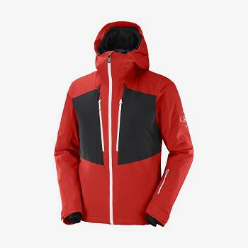 Salomon Jackets HIGHLAND Men's Softshell Jackets Red | AU-M2070