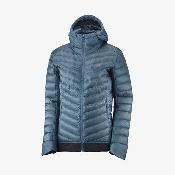 Salomon Jackets OUTLINE DOWN Women's Softshell Jackets Blue | AU-N2072