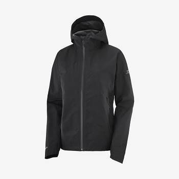 Salomon Jackets OUTLINE GORE-TEX 2.5L Women's Softshell Jackets Black | AU-M1230