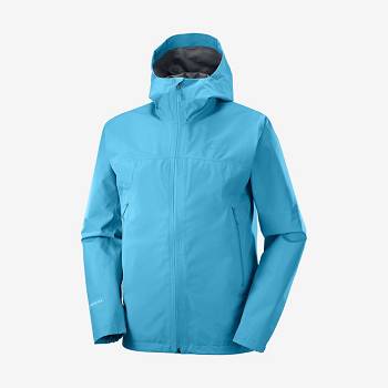 Salomon Jackets OUTLINE GORE-TEX 2.5 LAYERS Men's Softshell Jackets Blue | AU-L1319