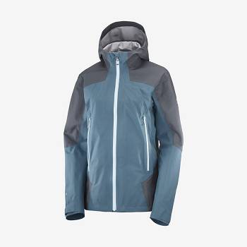 Salomon Jackets OUTLINE GORE-TEX HYBRID Women's Softshell Jackets Blue | AU-A2207