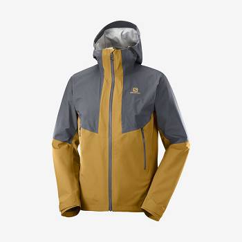 Salomon Jackets OUTLINE GORE-TEX HYBRID Men's Softshell Jackets Grey | AU-M1125