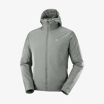 Salomon Jackets OUTRACK INSULATED Men's Softshell Jackets Olive | AU-O2309