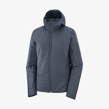 Salomon Jackets OUTRACK INSULATED Women's Softshell Jackets Navy | AU-L2096