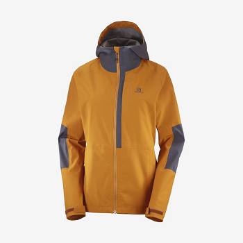 Salomon Jackets OUTRACK WATERPROOF 2.5L Women's Softshell Jackets Orange | AU-S1422