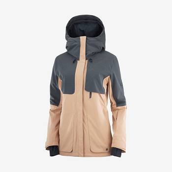 Salomon Jackets PROOF LIGHT Women's Softshell Jackets Brown | AU-O2505