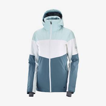 Salomon Jackets SLALOM Women's Softshell Jackets Blue | AU-M2546