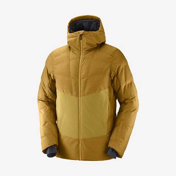 Salomon Jackets SNOWSHELTER Men's Softshell Jackets Brown | AU-A1696