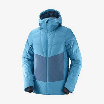 Salomon Jackets SNOWSHELTER Men's Softshell Jackets Blue | AU-L1200