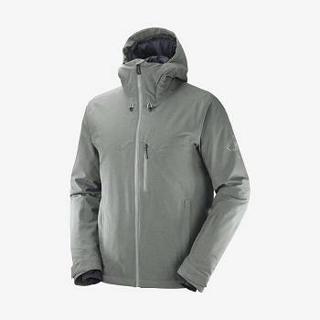 Salomon Jackets UNTRACKED Men's Softshell Jackets Olive | AU-N1148