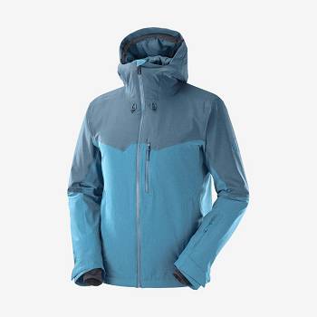 Salomon Jackets UNTRACKED Men's Softshell Jackets Blue | AU-N1365