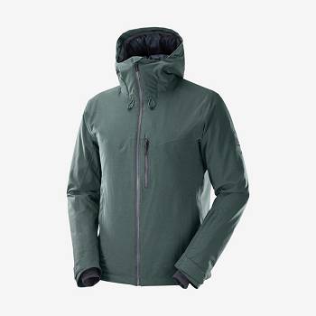 Salomon Jackets UNTRACKED Men's Softshell Jackets Green | AU-O2055