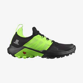 Salomon MADCROSS Men's Trail Running Shoes Black / Green | AU-L1998