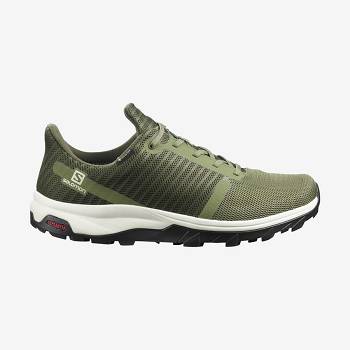 Salomon OUTBOUND PRISM GORE-TEX Men's Waterproof Shoes Olive | AU-N1813