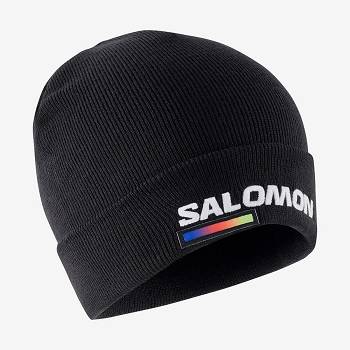 Salomon OUTLIFE LOGO Men's Hats Black | AU-M2511