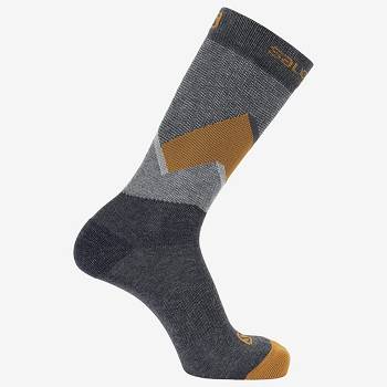 Salomon OUTLINE CREW 2-PACK Men's Socks Black | AU-L1928