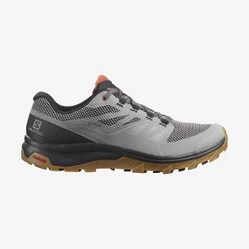 Salomon OUTLINE GORE-TEX Men's Hiking Shoes Grey / Black | AU-L1249