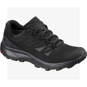 Salomon OUTLINE GORE-TEX Women's Waterproof Shoes Black | AU-W2320