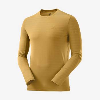 Salomon OUTLINE Men's T Shirts Yellow | AU-W1920