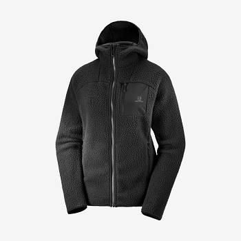 Salomon OUTLINE WARM TEDDY Women's Hoodie Black | AU-O2391