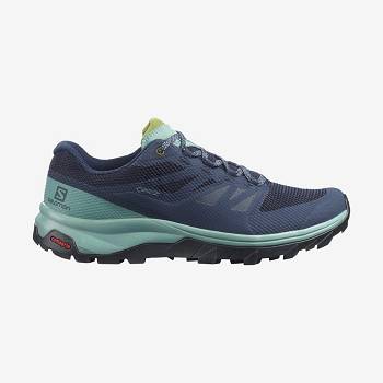 Salomon OUTLINE WIDE GORE-TEX Women's Waterproof Shoes Navy | AU-A2319