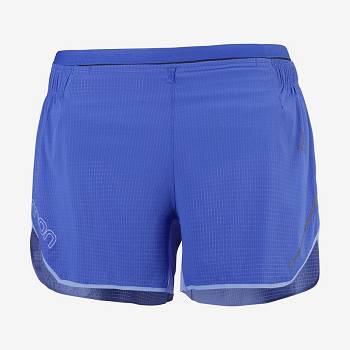 Salomon SENSE AERO 3'' Women's Shorts Blue | AU-L2257