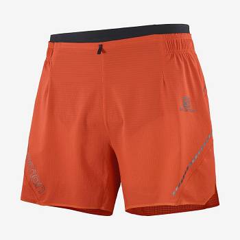 Salomon SENSE AERO 5'' Men's Shorts Orange | AU-O2232