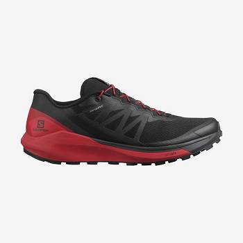 Salomon SENSE RIDE 4 Men's Trail Running Shoes Black / Red | AU-M1174