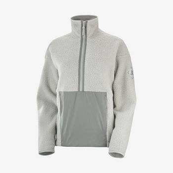 Salomon SNOWSHELTER TEDDY Women's Hoodie Green | AU-M2427