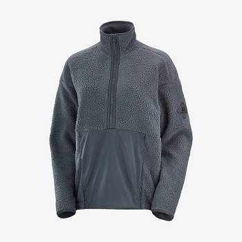 Salomon SNOWSHELTER TEDDY Women's Hoodie Black | AU-O1341