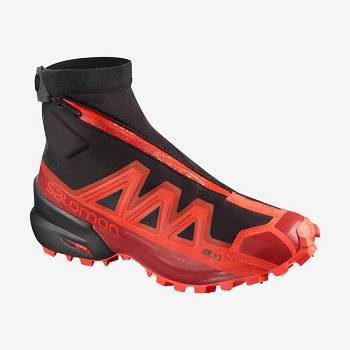 Salomon SNOWSPIKE CLIMASALOMON™ Men's Waterproof Shoes Black / Red | AU-L1438