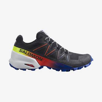 Salomon SPEEDCROSS 5 RACING PACK Men's Trail Running Shoes Black / Blue | AU-L1711