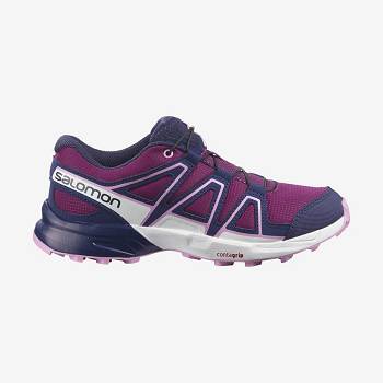 Salomon SPEEDCROSS Kids' Trail Running Shoes Purple / Blue | AU-L2579