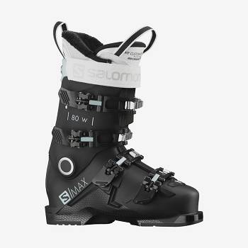 Salomon S/MAX 80 Women's Ski Boots Black / White | AU-N1750